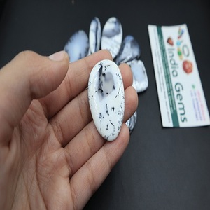 Opale Dendrite de Qualité AAA+ Pierre Précieuse Naturelle Blanche Cabochon Poli de Haute Qualité pour la Fabrication de Bijoux - En Promotion - Product Image 4