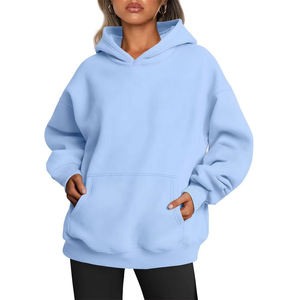 Conception imprimée personnalisée OEM ODM 2025 hiver sweats à capuche surdimensionnés pour femmes logo avant polaire polyester/coton de haute qualité - Product Image 1