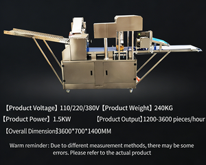 Macchina Multifunzione Ageekette Gesun 22V 3600MM per Pane, Formatura Croste <span class=keywords><strong>Pizza</strong></span>, Pressa per Mooncake, per Naan e Altri Prodotti da Forno - Product Image 4