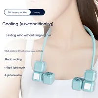 Mini ventilateur électrique portable rechargeable par USB, refroidissement de l'air, ventilateur en plastique, moteur sans balais, écologique, utilisation domestique sur table pour l'été
