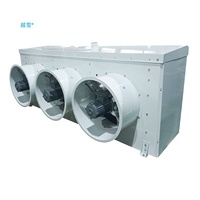 Evaporador de Descongelación por Agua Serie SDd YueXue con 3 Motores de Ventilador y Boquilla Larga para Cuarto Frío