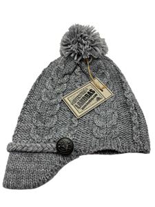 Bonnet d'hiver unisexe LANDBAS de qualité supérieure, 85 % acrylique, 15 % nylon, décontracté pour adultes, avec cache-oreilles personnalisé, étiquette tissée, motif torsadé - Product Image 4