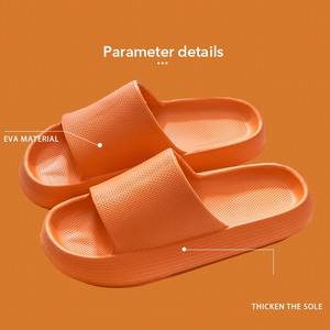 Унисекс шлепанцы-слайды с индивидуальным логотипом, на толстой подошве из пены EVA, водонепроницаемые, легкие, быстросохнущие, для душа - Product Image 3