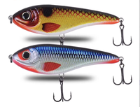 Leurre en plastique 9cm 21g, appât dur artificiel JERK BAIT Flame Dragon, nouvelle couleur, vente en gros pour la pêche