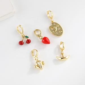 DIY調整可能ユニバーサルクリップオンチャーム：サボテン、チェリー、パールヴィンテージチャーム、ファッションアクセサリー - Product Image 2