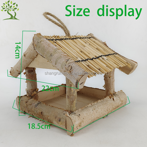 Özel ahşap yuvalama kutusu bahçe el yapımı yeni adam mağara hediye viski <span class=keywords><strong>Mini</strong></span> Bar ahşap yuva kuş yuvası - Product Image 3