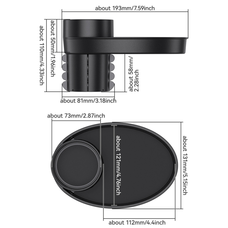 Universal Car Cup Holder - Portable Adjustable Drink Holder for Vehicle Storage Rack