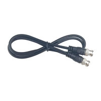 Câble de transmission vidéo coaxial BNC mâle-femelle Q9 avec blindage tressé en feuille d'aluminium et gaine en PVC - Ligne d'extension 75-3-5