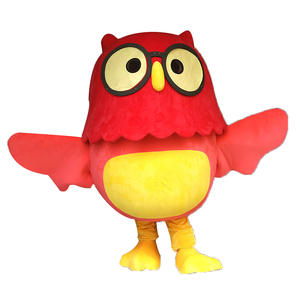 Kinqee Personalizar Furry Falcon Mascot Disfraz Cosplay Personaje Águila Roja Flying Bird Mascotte Carnival Fancy Dress para adultos - Product Image 4