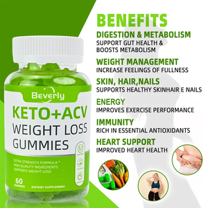 Suplemento Vegano de Vinagre de Sidra de Manzana Keto, Fabricado en China, OEM, para Pérdida de Peso, Desintoxicación de Grasa, Apoyo a la Digestión, Salud Intestinal, Forma de Oso, para Adultos - Product Image 5