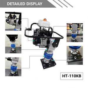 Machine de bourrage de sol vibrant d'usine 5.5HP 6.5HP équipée d'un moteur à essence chinois - Product Image 3