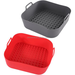 Rivestimento antiaderente in Silicone riutilizzabile <span class=keywords><strong>per</strong></span> uso alimentare da 8 pollici quadrati <span class=keywords><strong>per</strong></span> teglie da forno <span class=keywords><strong>accessori</strong></span> <span class=keywords><strong>per</strong></span> <span class=keywords><strong>friggitrice</strong></span> <span class=keywords><strong>ad</strong></span> <span class=keywords><strong>aria</strong></span> - Product Image 6