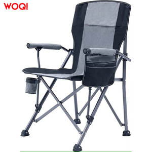 Silla Plegable para Exteriores Woqi, Marco de Aluminio, Tela Oxford, Respaldo Alto, Silla de Jardín, Camping, Playa, con Portavasos - Product Image 1