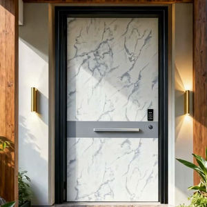 <span class=keywords><strong>Porte</strong></span> <span class=keywords><strong>d</strong></span>'entrée principale de luxe moderne de haute qualité, anti-effraction, en aluminium ou en acier inoxydable, pour villas - Product Image 1