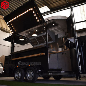 Belyoo remorque alimentaire camion de nourriture mobile café van chariots à café foodtruck cuisine mobile remorque à chevaux camion de crème glacée bar mobile - Product Image 2