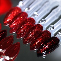 Marque privée Vernis à ongles gel rouge de Noël Paillettes Paillettes Soak Off Ensemble de vernis à ongles gel en gros