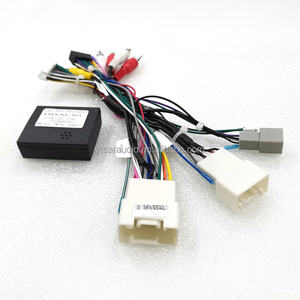 Mitsubishi ASX RVR Outlander Pajero mobil 16pin Audio Wiring Harness kotak Canbus <span class=keywords><strong>PVC</strong></span> Aftermarket adaptor kawat instalasi Stereo - Product Image 1
