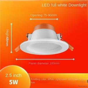 Lámpara de Tubo de Aluminio Integrada Antideslumbrante Tricolor con Clasificación IP65, LED de 90 mm de Recorte para Iluminación Interior de Oficina en el Hogar - Product Image 3