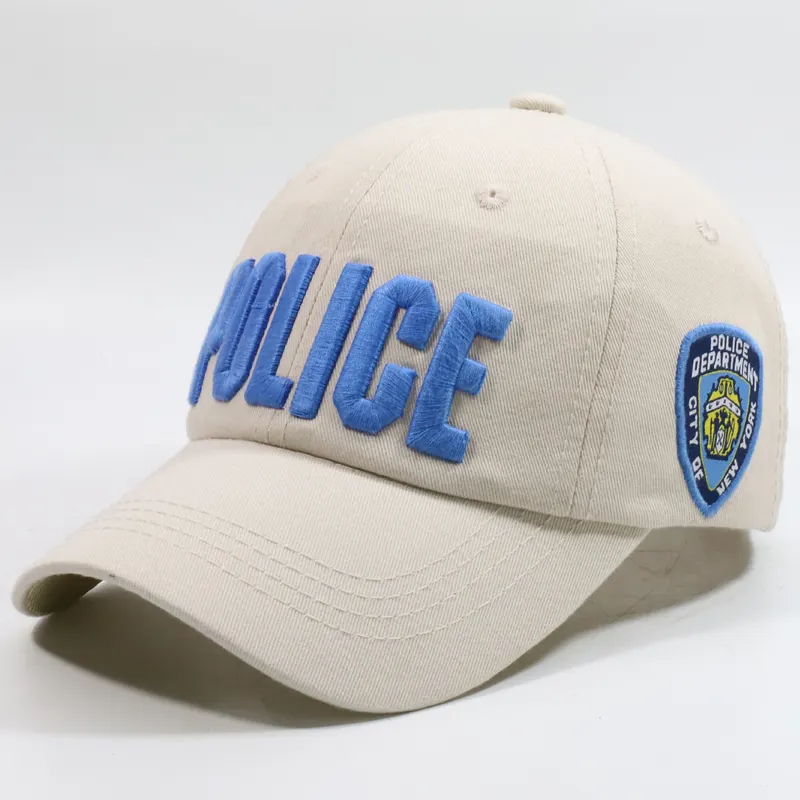 OEM Custom High Quality Police Embroidery Kids And Children NYC Baseball Cap And Hats