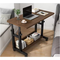 Nouvel arrivage de table d'ordinateur portable domestique au design moderne bureau de chevet réglable en hauteur table d'étude mobile avec roulettes