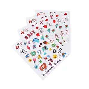 Customized Printing Glossy vinyl sticker pack Matt Laminate die cut sticker sheet Waterproof Vinyl cartoon die cut sticker