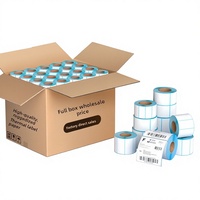 Papier thermique auto-adhésif tri-étanche en carton complet pour impression d'étiquettes, découpé, 70*20 étiquettes, 60/80/100 X 150, vierges, pour supermarché