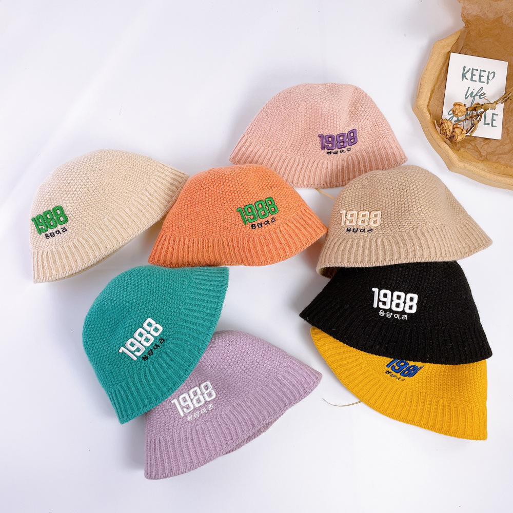 Wholesale Fall Custom Logo Baby Toddler Girl And Boy Letter Children Sun Bucket Kids Sun Cap Baby Hat