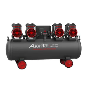 Auarita Compresseur A Air Haute Pression 4 Piston Long Life Electric 220 Volt Ultra Silent Oilless Oil Free Air Compressor