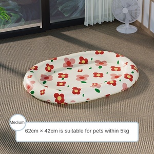 Alfombra Refrescante de Gel para Mascotas, Ecológica, con Sensación de Frescura, Diseño Floral, Hecha de Seda, <span class=keywords><strong>PVC</strong></span> y Fibra de Lana, Ideal para el Verano - Product Image 6