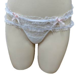 Tanga con bloques de color, encaje, cintura baja, ropa interior femenina sexy y atractiva, nuevo estilo de moda. - Product Image 5
