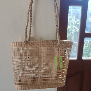 <b>Boho</b> Vintage <b>Handbag</b> Beige Water Hyacinth Bag <b>Boho</b> Straw <b>Handbag</b> Summer Beach Bag From HNH Craft Vietnam - Product Image 4