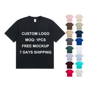 เสื้อยืดคอกลมผ้าฝ้ายคุณภาพสูง 100% ไซส์ใหญ่ รับสกรีนโลโก้ด้วยระบบดิจิทัล น้ำหนัก 230 กรัม เสื้อยืดผู้ชายแบบเรียบ รับสั่งทำเสื้อยืด - Product Image 1