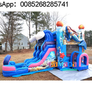 Castillo Inflable Comercial para Fiestas, Casa de Brinco con Tobogán Rosa, Combo de Brincolín Inflable en Oferta, el Mejor Castillo Inflable para Niños - Product Image 3