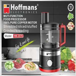 <span class=keywords><strong>Robot</strong></span> culinaire multifonction Hoffmans 1000W, pétrin électrique, trancheuse à légumes, <span class=keywords><strong>hachoir</strong></span> à <span class=keywords><strong>viande</strong></span> - Product Image 5