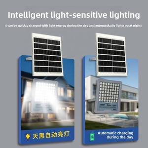Projecteurs solaires pour jardins extérieurs avec télécommande, LED s'allume automatiquement la nuit pour une utilisation domestique et en extérieur - Product Image 4