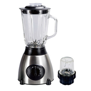 Multi Functional Blender 1.5L Glass Jar Stainless Steel Base Adjustable Speed Juicer Food Processor With Grinder Attachment - Product Image 1