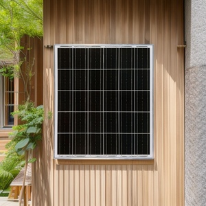 All Black 25W 6V 18V Monocrystalline <b>Solar</b> Panel For Outdoor <b>Lighting</b> Charging <b>System</b> - Product Image 1