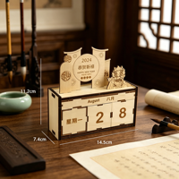 Décorations de Noël en bois gravées au laser pour fêtes de mariage, blocs de bois personnalisés, calendrier de l'avent de bureau, décorations de table suspendues pour la maison et les fêtes