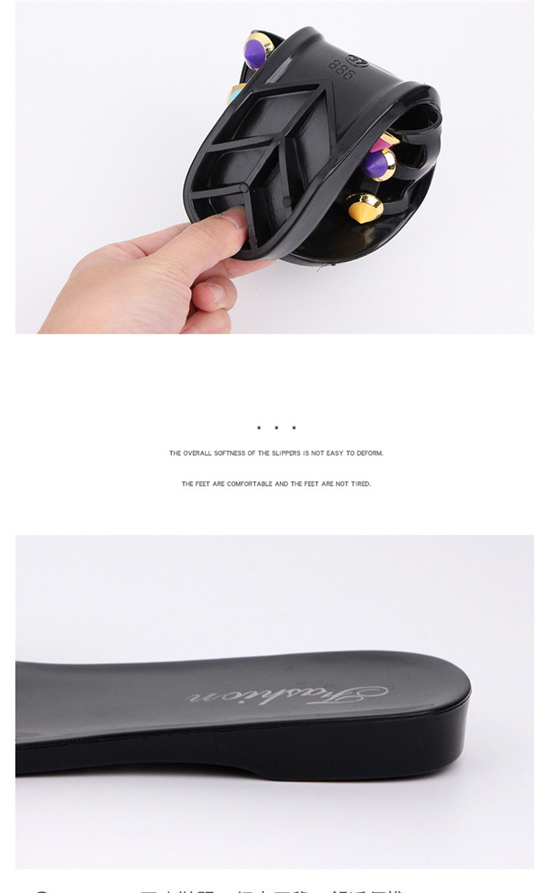 Fashion Candy Colorful Slippers Flat Low Heel Slides Summer Beach Non-slip Casual Women's Sandals