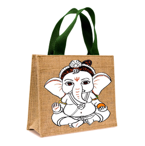 Bolsas de Compras, Bolsa de Mano, Bolsas de Yute con Estampado de Moda, Fabricadas en India, Bengala Occidental - Product Image 4