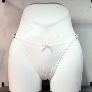 Pantalones de Mujer de Moda, Estilo Sexy, Color Sólido, Estampado con Lazo y Letras, de Cintura Media, de Alta Gama, Corte Triangular - Product Image 4