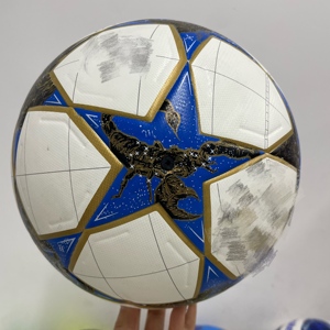 Ballon de football professionnel de haute qualité avec logo personnalisé, taille 5 pour entraînement adulte, en PU thermocollé, prix usine - Product Image 2