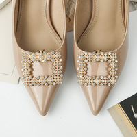 Vente en gros nouvel arrivage de chaussures de mode en métal pinces à strass décorations accessoires luxe bling brillant boucle de chaussure ornements 2