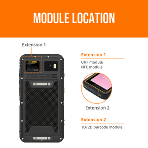 HUGEROCK T60EX 5.5 인치 8 + 128GB 방수 IP67 방폭 <span class=keywords><strong>NFC</strong></span> 리더 모듈 무선 안드로이드 산업용 견고한 휴대용 - Product Image 4