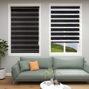 Venta caliente Diseño moderno Persianas de cebra Persiana enrollable opaca gruesa para sala de estar Dormitorio Formato eléctrico <span class=keywords><strong>gratis</strong></span> para hoteles - Product Image 3