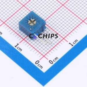 ตัวต้านทาน/โพเทนชิโอมิเตอร์แบบปรับได้สำหรับ3362S-204-3H ผ่านชิ้นส่วนรู (THT)-3P, ตัวต้านทาน7x6.8มม. 200Kohm 10% 500 250mw ppm/℃ - Product Image 1