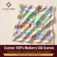Écharpe en soie de mûrier 100% jacquard géométrique à pois, tissée, douce pour la peau, 65x65 cm pour femmes