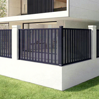 Panneaux d'intimité de 6 pieds en alliage d'aluminium, clôture de jardin, décoration extérieure, design moderne écologique pour cour, patio, jardin