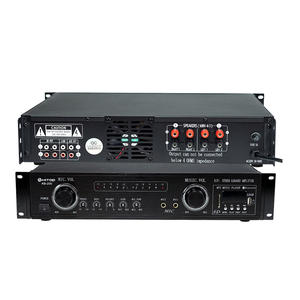 Hochleistungs-220-V/240-V-2 * 200-Watt-4-Kanal-PA-Audio-Sound-Leistungsverstärker Klasse-D-Verstärker mit Metall gehäuse für PA-System - Product Image 5