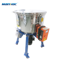 Mélangeur automatique vertical en acier inoxydable pour granulés plastiques, capacité 200 kg, machine de mélange pour le traitement des plastiques